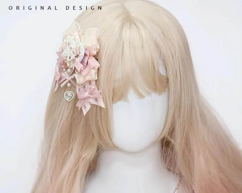 (BFM)The Accessories' Story~Satin Ballet~Sweet Lolita Headdress Feather Bow