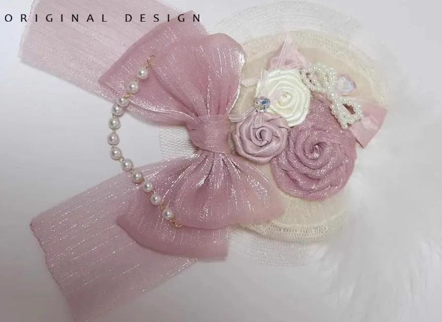 (BFM)The Accessories' Story~Satin Ballet~Sweet Lolita Headdress Feather Bow