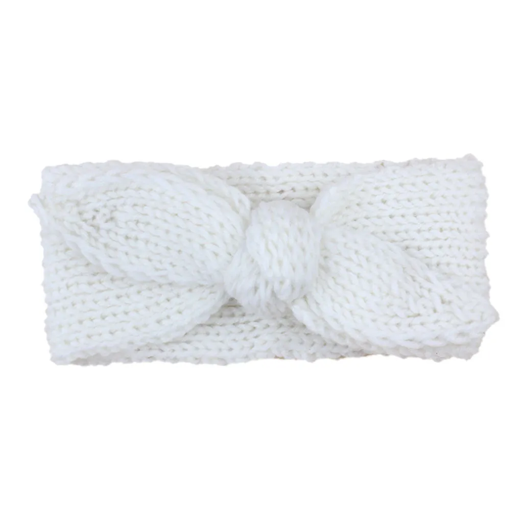 Big Bow Rabbit Ears Fish Knit Wool Headbands
