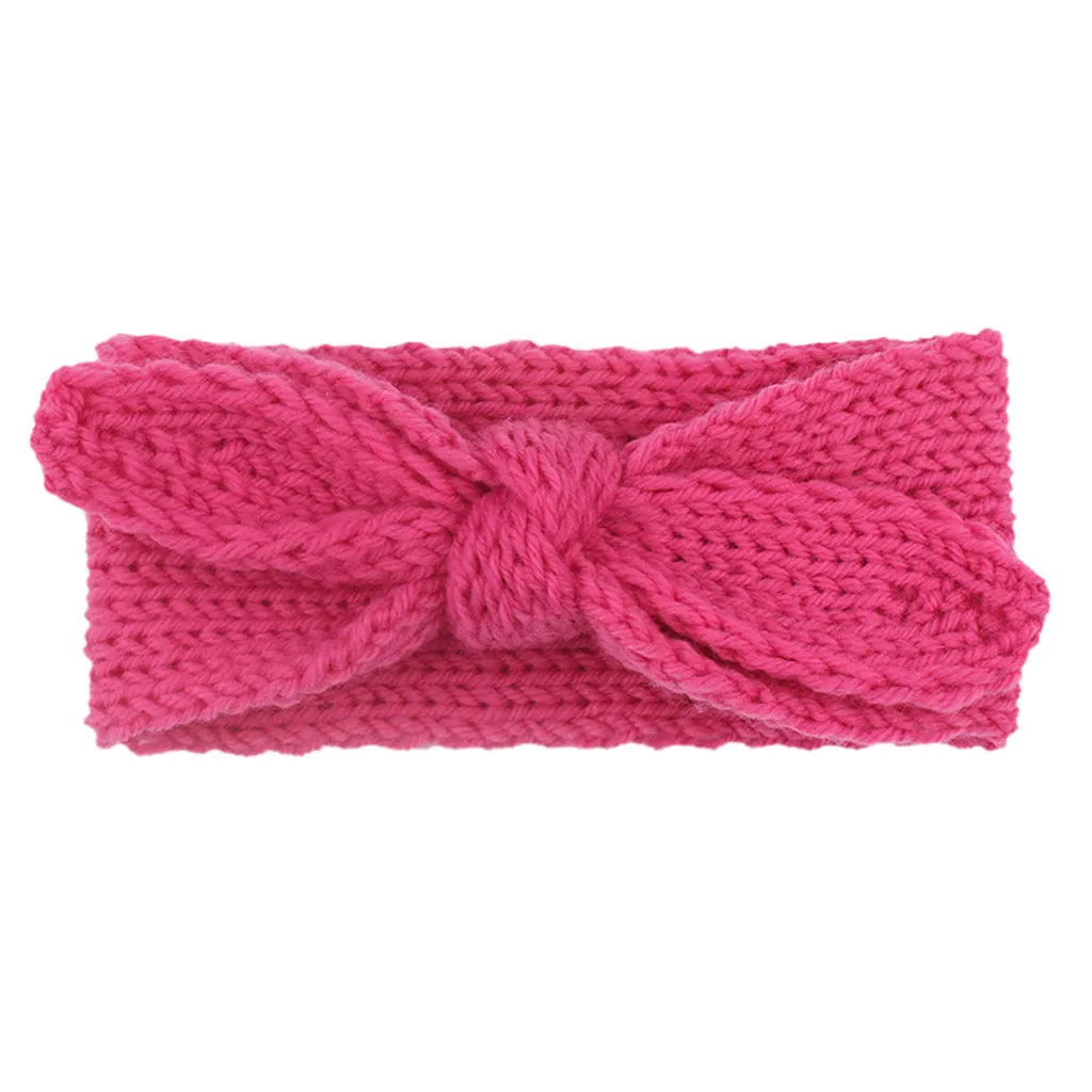 Big Bow Rabbit Ears Fish Knit Wool Headbands