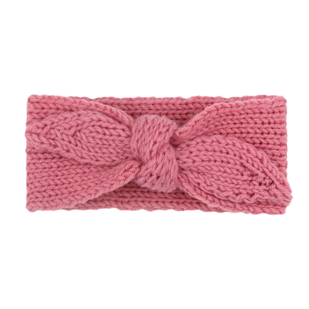 Big Bow Rabbit Ears Fish Knit Wool Headbands
