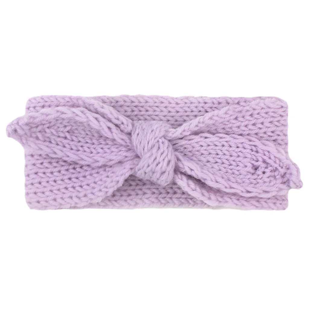 Big Bow Rabbit Ears Fish Knit Wool Headbands