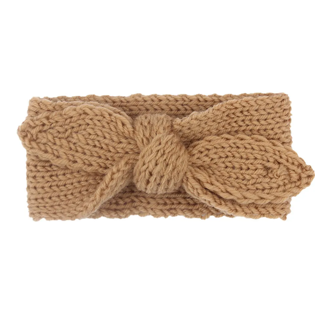 Big Bow Rabbit Ears Fish Knit Wool Headbands