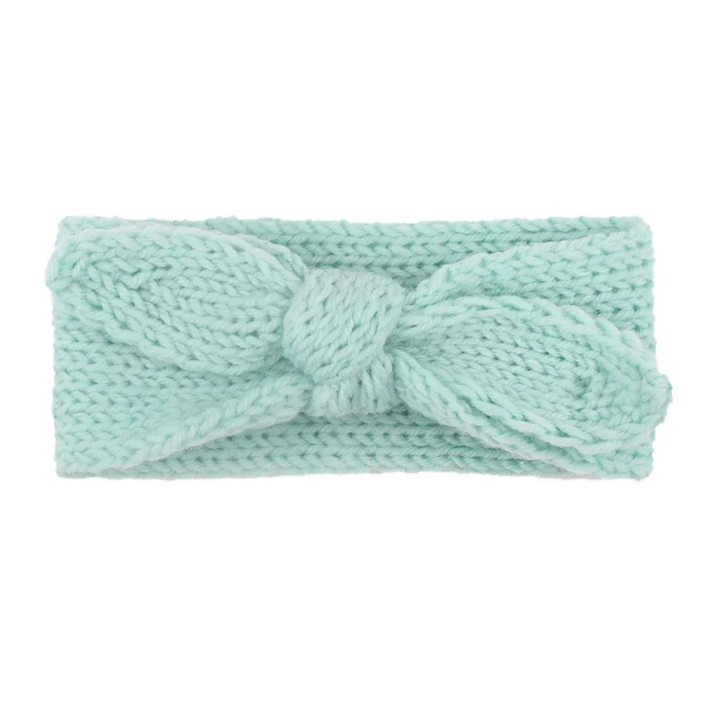 Big Bow Rabbit Ears Fish Knit Wool Headbands
