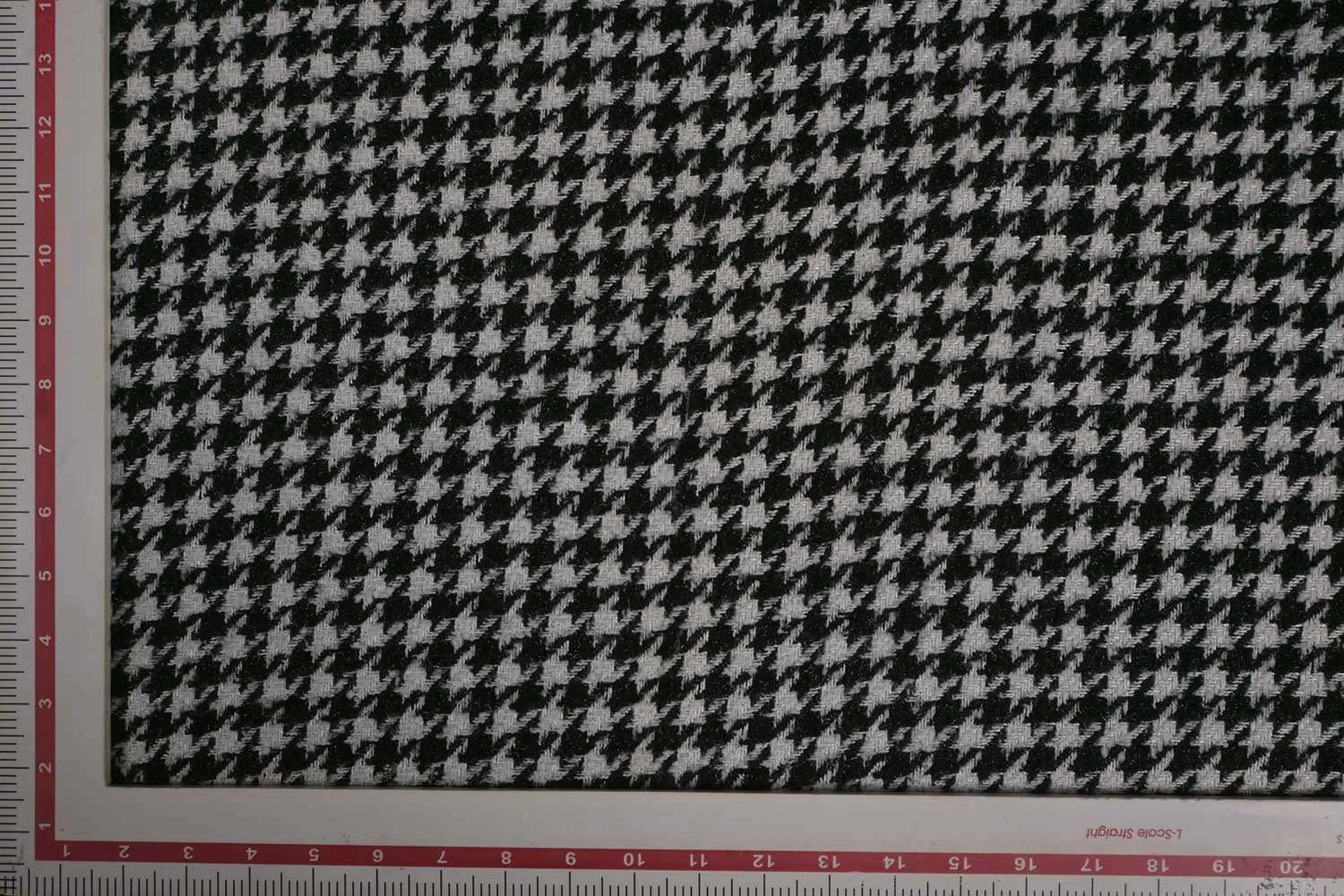 Black & White Checks Wool Acrylic Blend Fabric