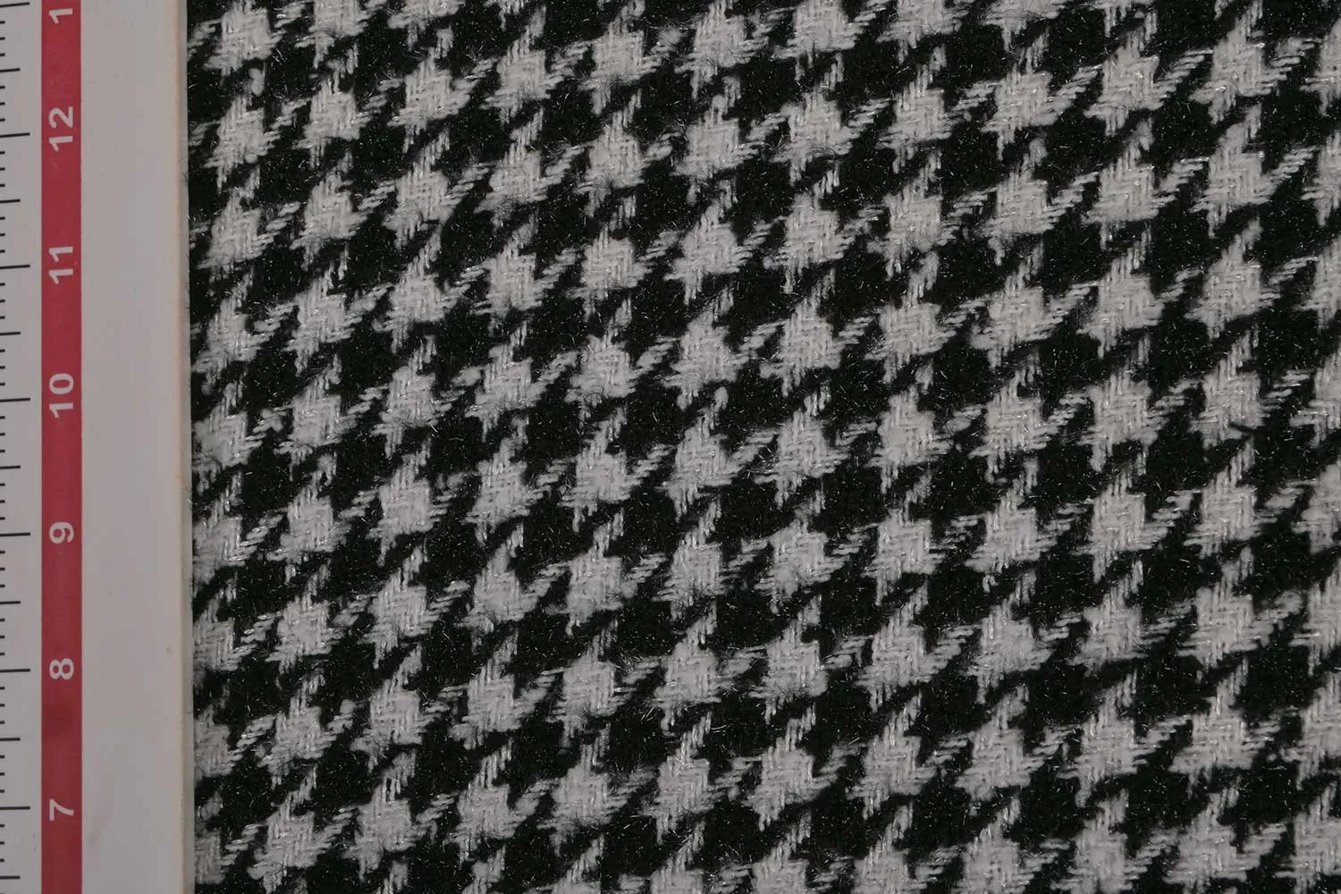 Black & White Checks Wool Acrylic Blend Fabric