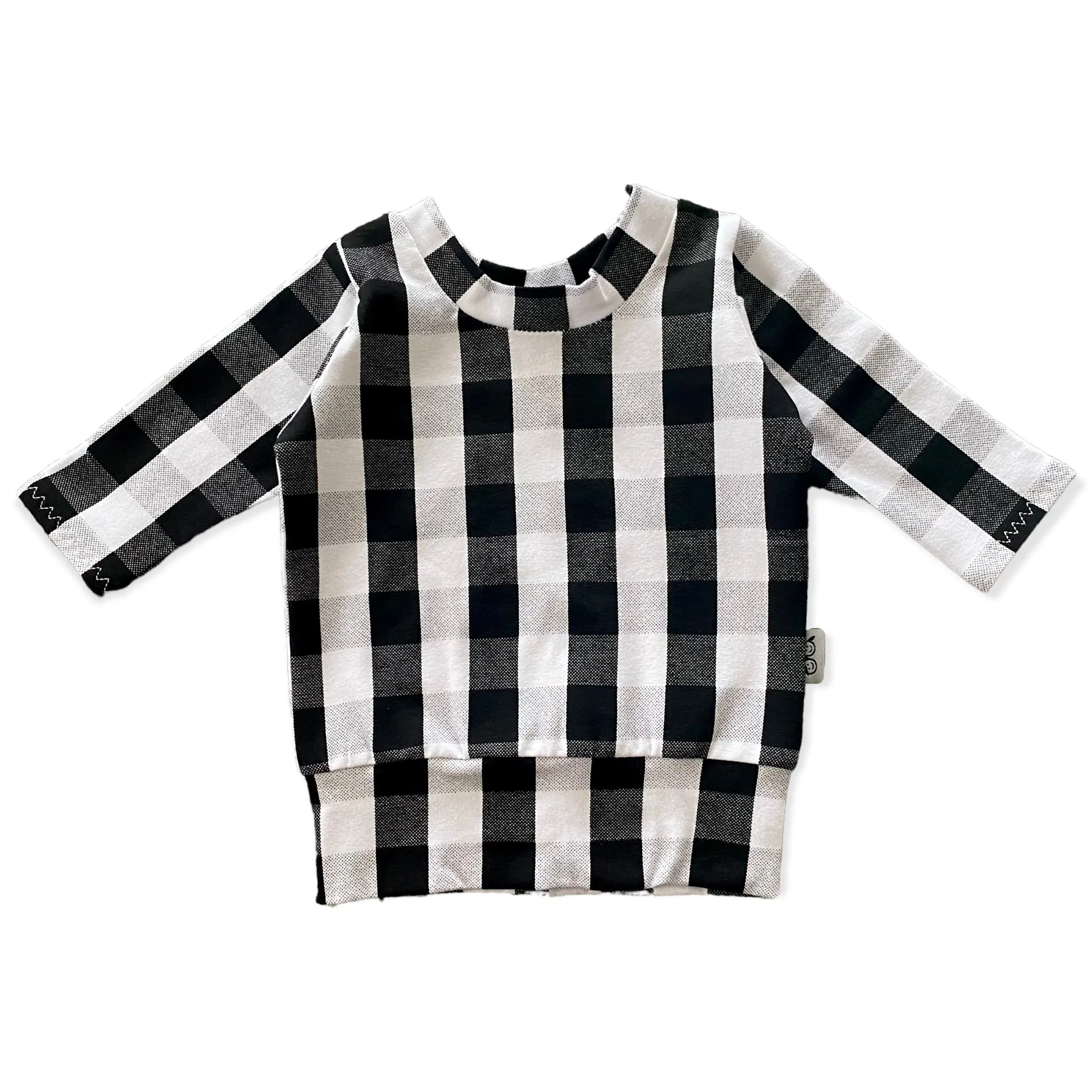 Black and White Plaid Dudis Pullover