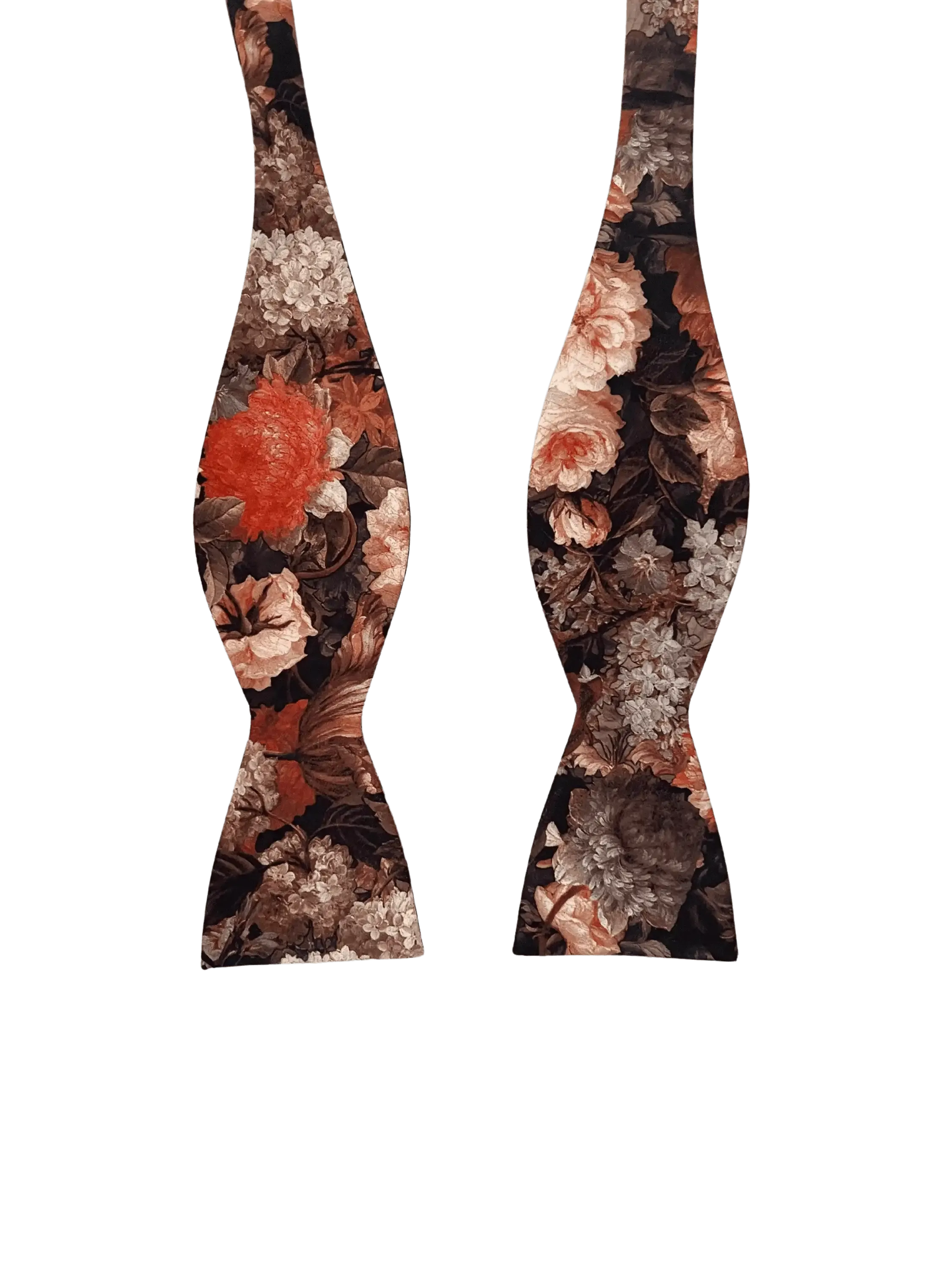 Black Floral Bow Tie (THEOPHILUS)- MYTIESHOP