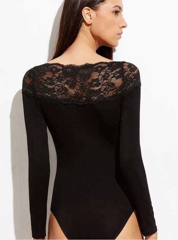 Black Lace Sexy Jumpsuit