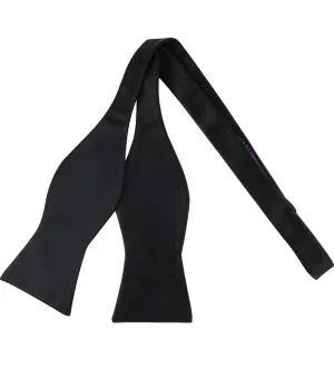 Black Silk Self-tie Evening Bow Tie - "The Classic"