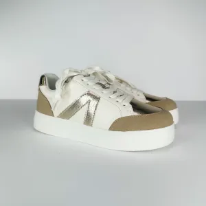 Blemished MIA You're So Golden Faux Leather Platform Sneakers