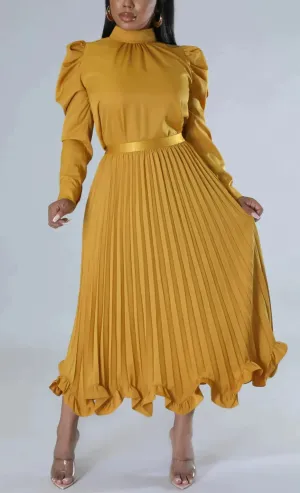 Blouse and Pleated Skirt Set