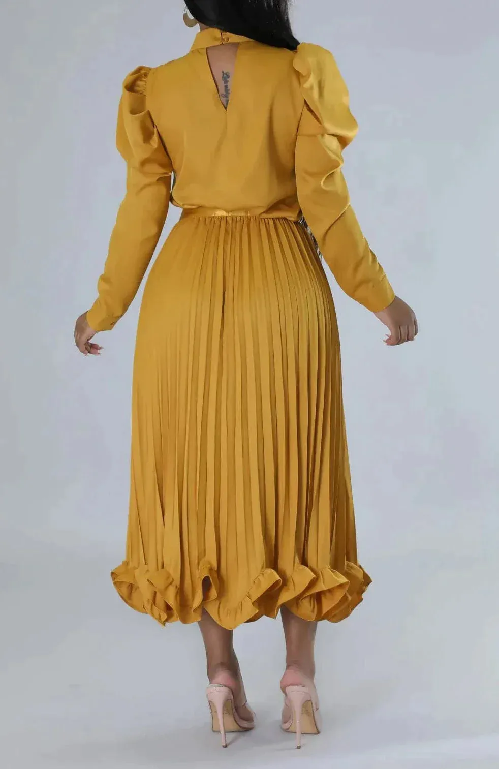 Blouse and Pleated Skirt Set