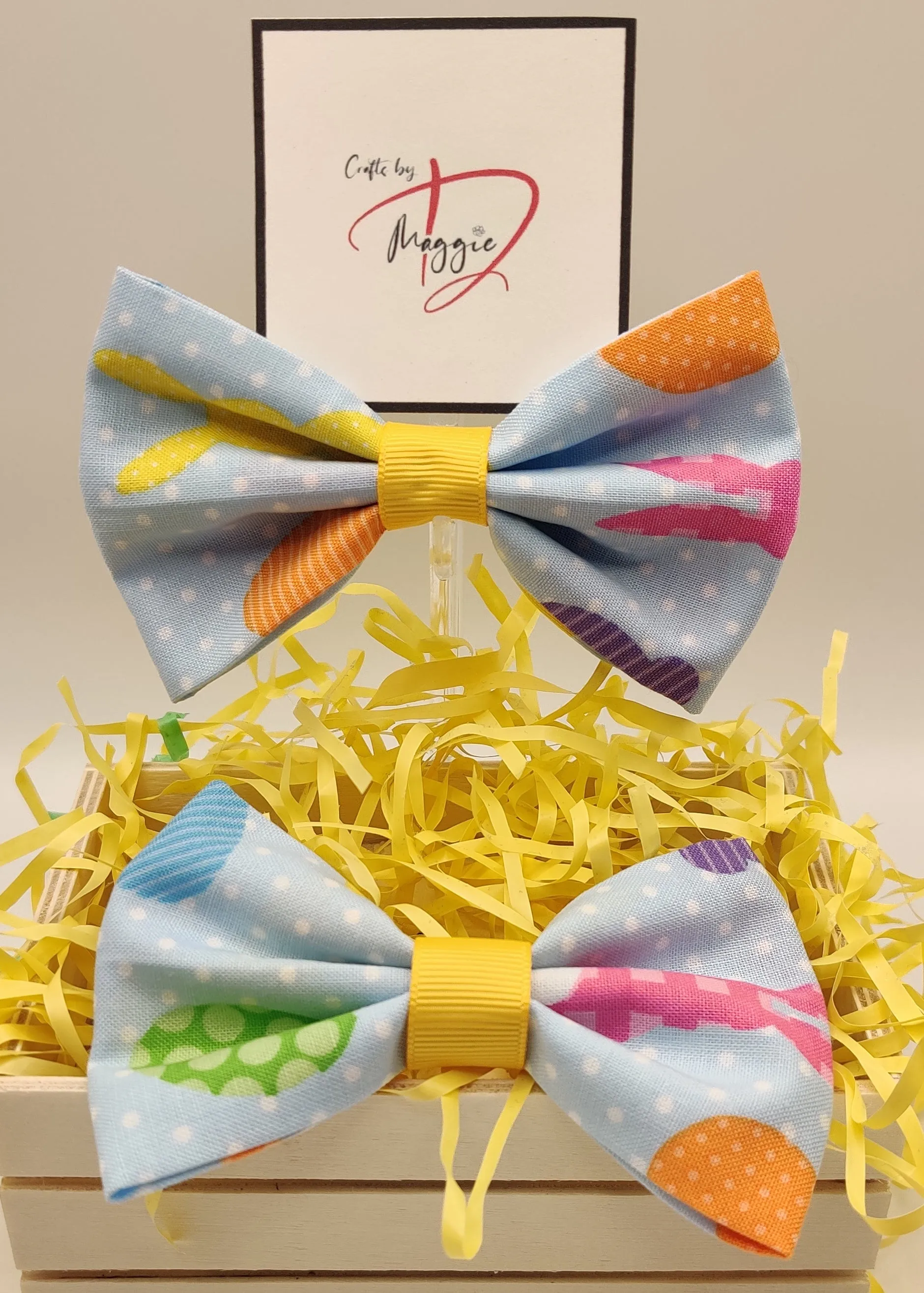 Blue Bunny Collar Bow