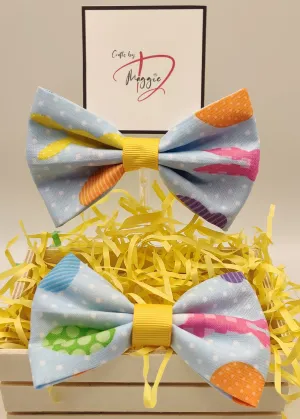 Blue Bunny Collar Bow