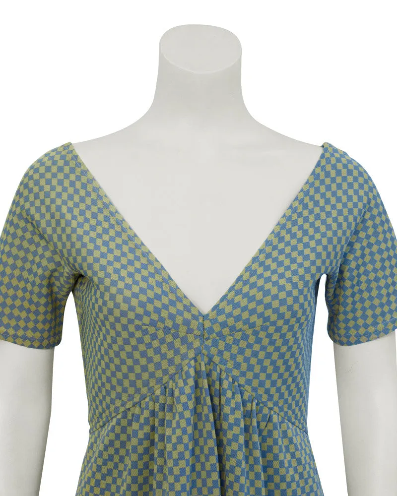 Blue Checkered Dress
