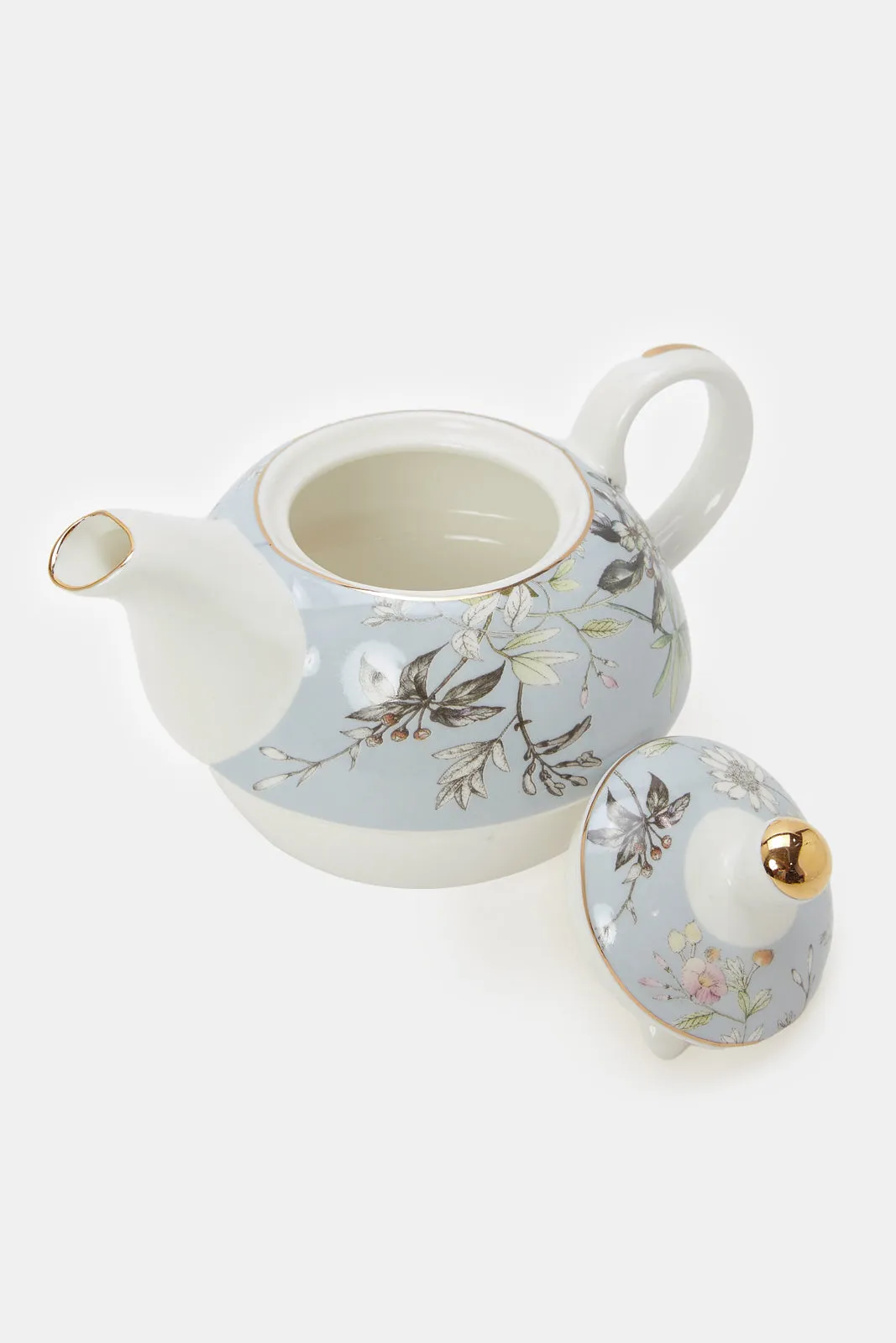 Blue Floral Tea Set (3 Piece)
