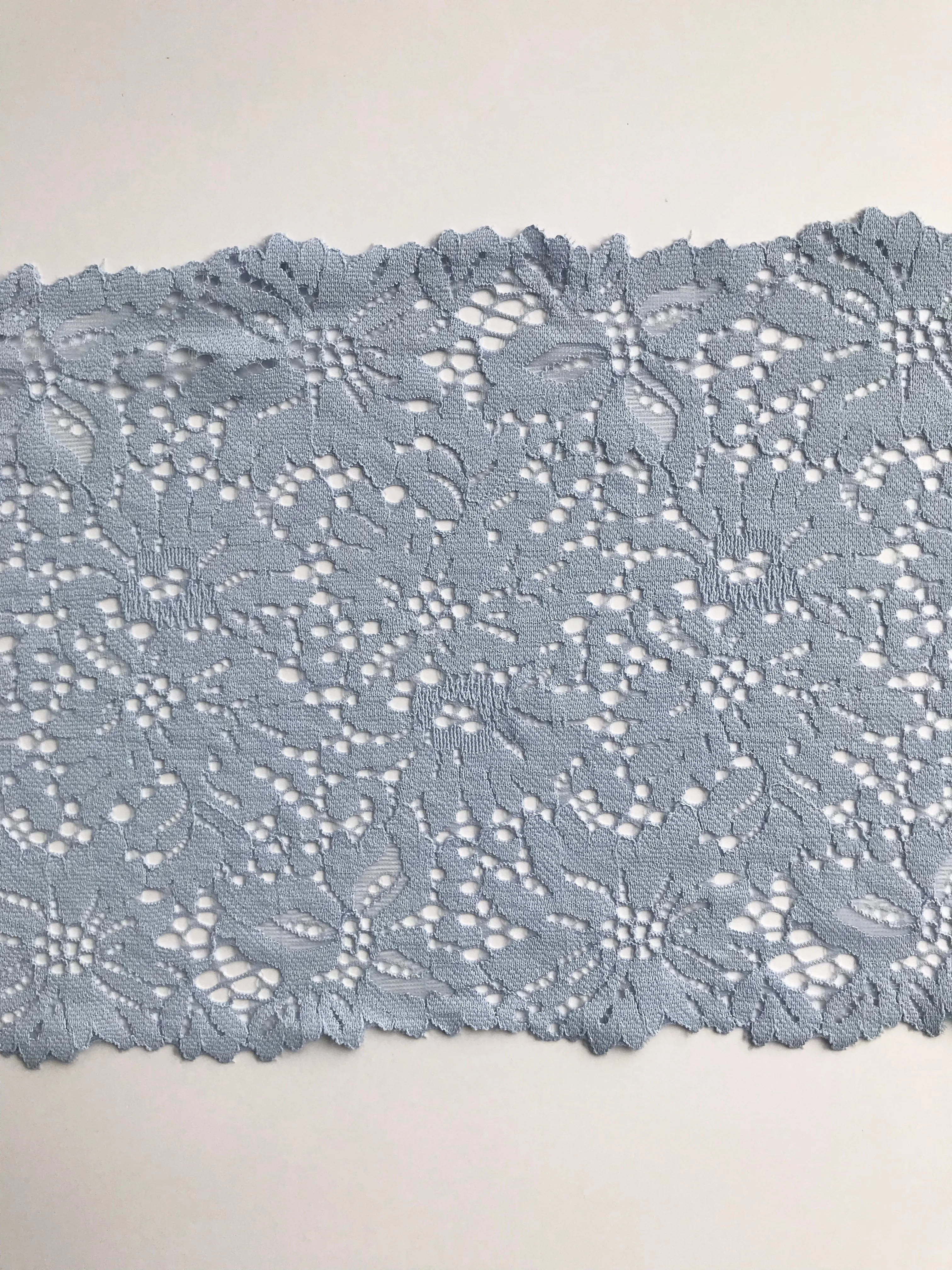 Blue Path 7.5" Wide Stretch Lace