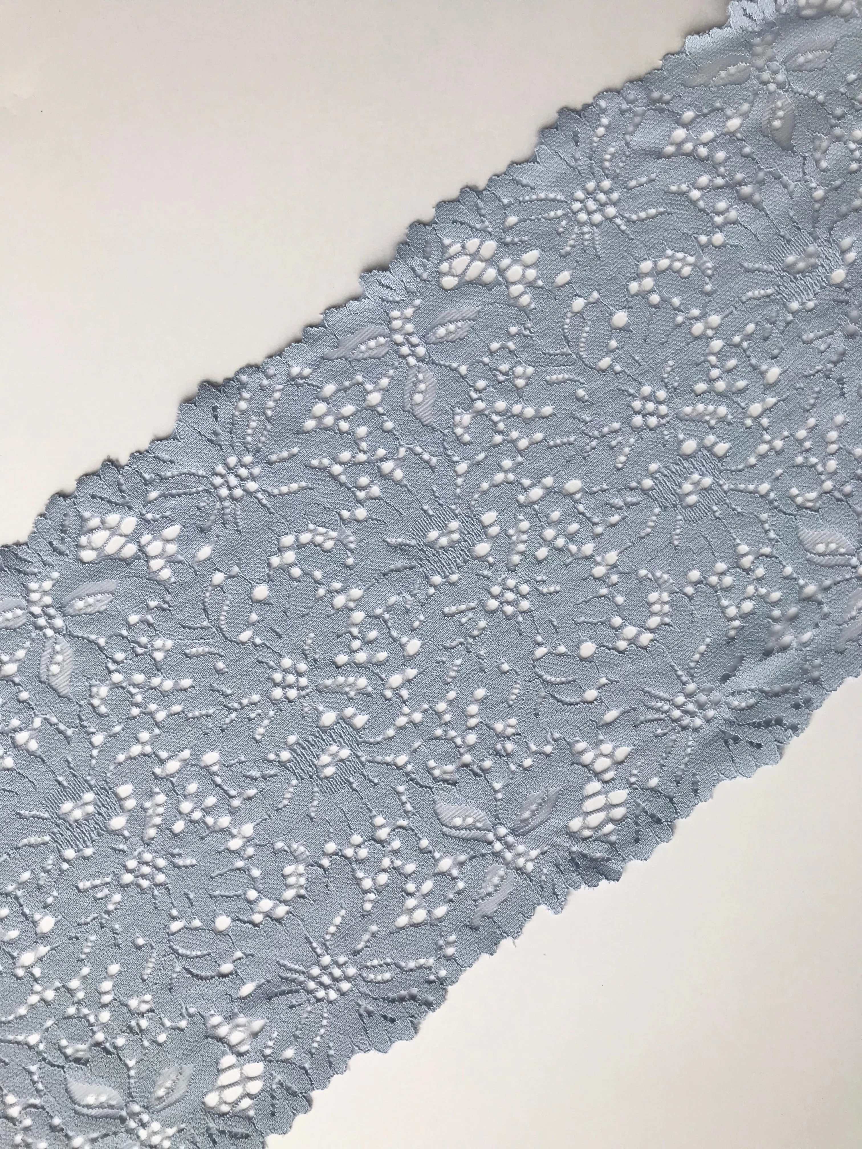 Blue Path 7.5" Wide Stretch Lace