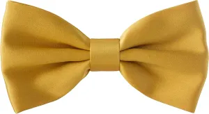 Bow Tie House Real Silk Classic Pre-Tied Bow Tie Formal Solid Tuxedo with Gift Box