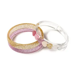 Bracelet Set | Valentines -Centipede Heart Pearl Shades | Lilies and Roses NY
