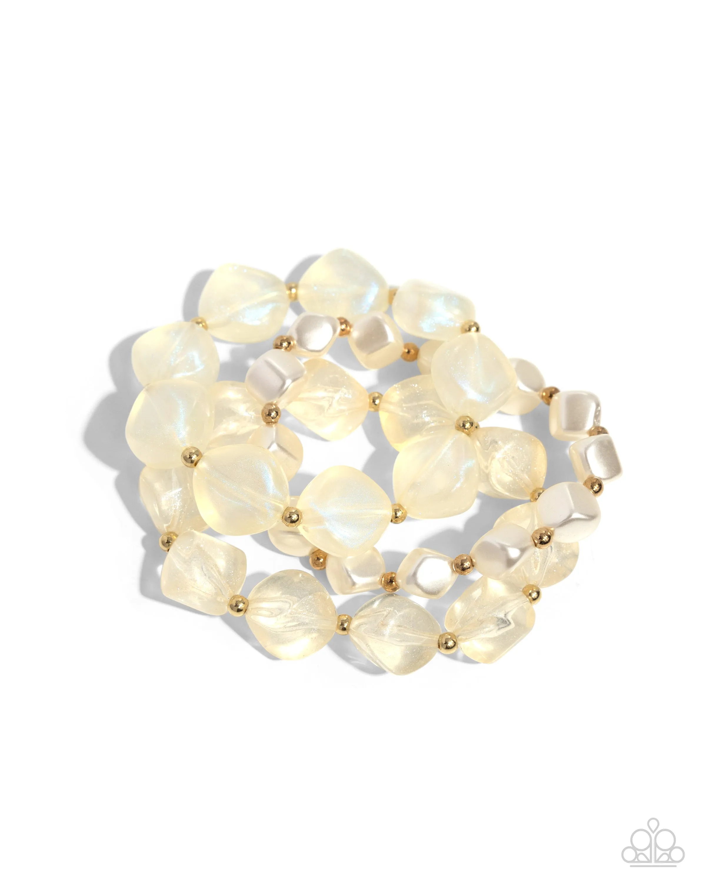 Bracelets Glittery Gala - Gold B054