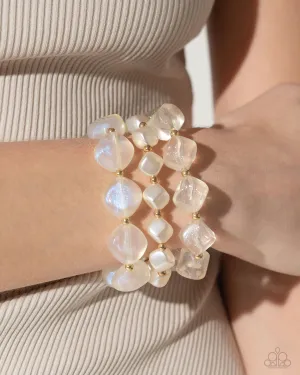 Bracelets Glittery Gala - Gold B054