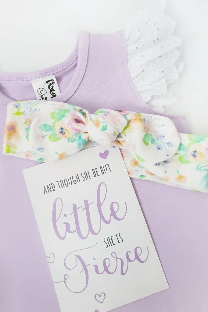 Broderie Anglaise Flutter Romper - Lavender - 0000 to 2yrs