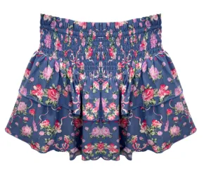 Brooke Skirt - Vint Blue Floral
