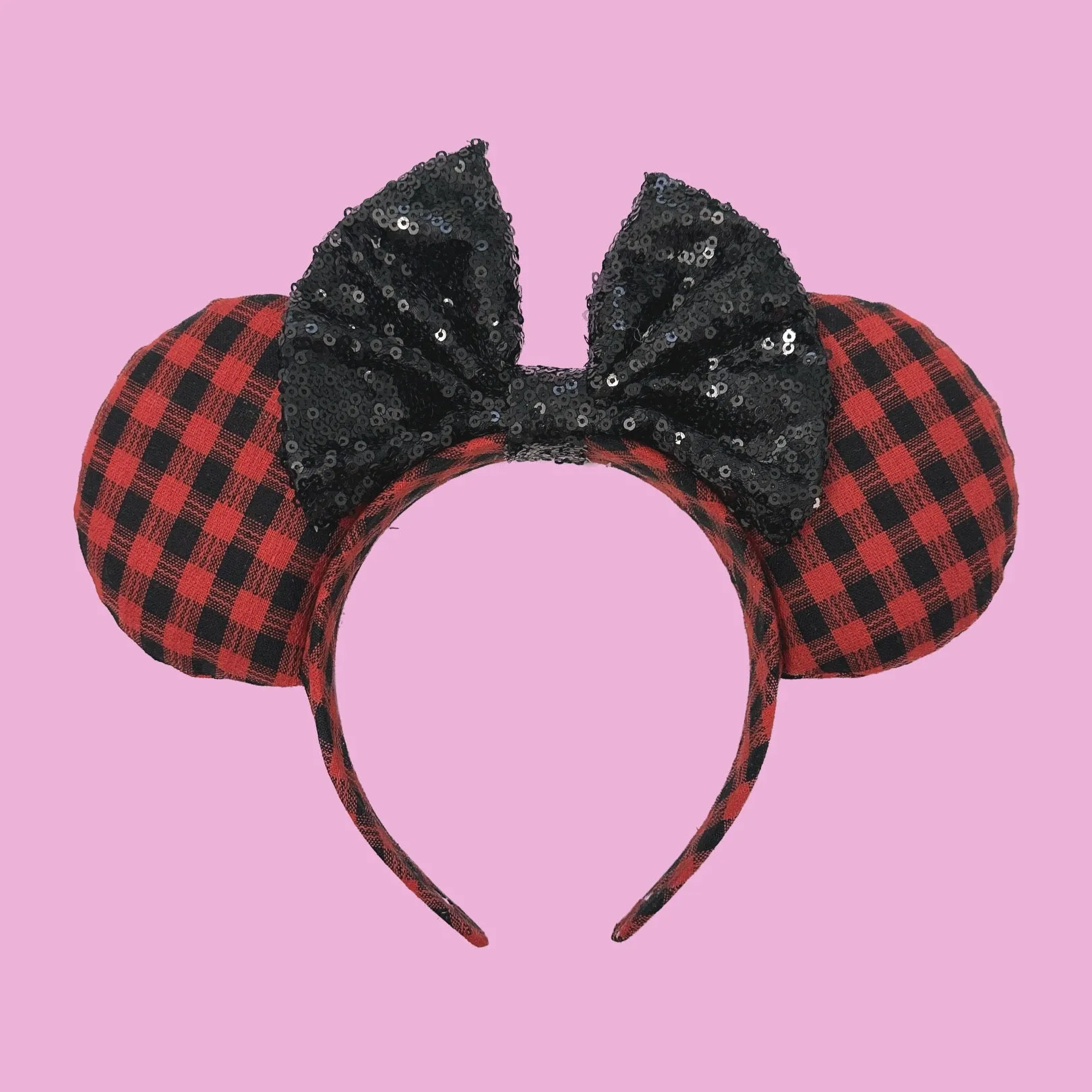 Buffalo Check Minnie Mouse Ears