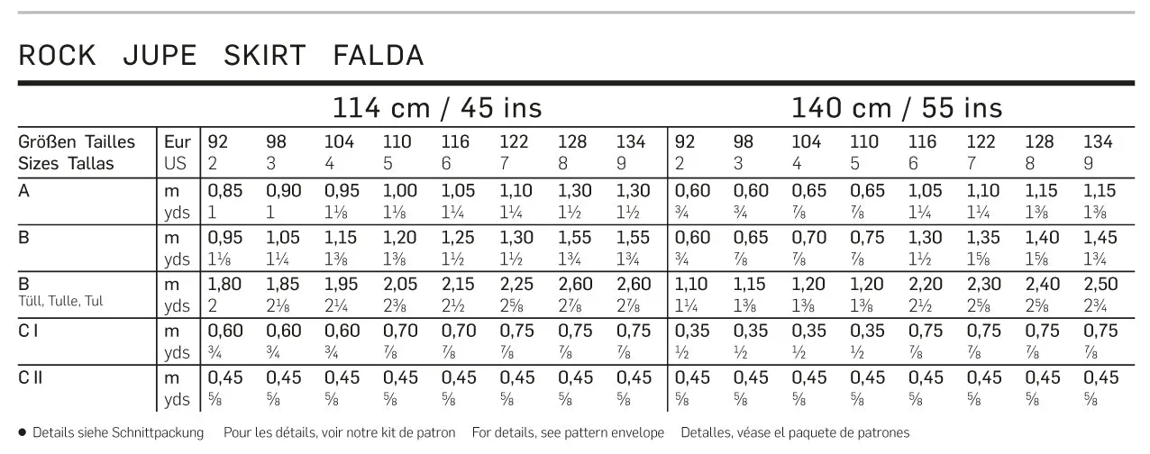 Burda Pattern 9442 Children (2-8)