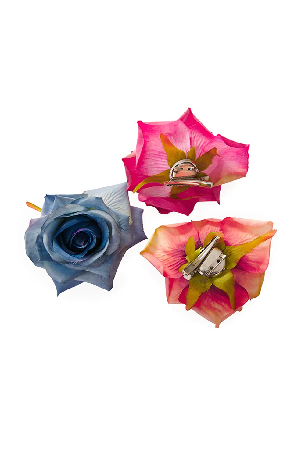 Burgundy Purple Rose Hair Vintage Flower