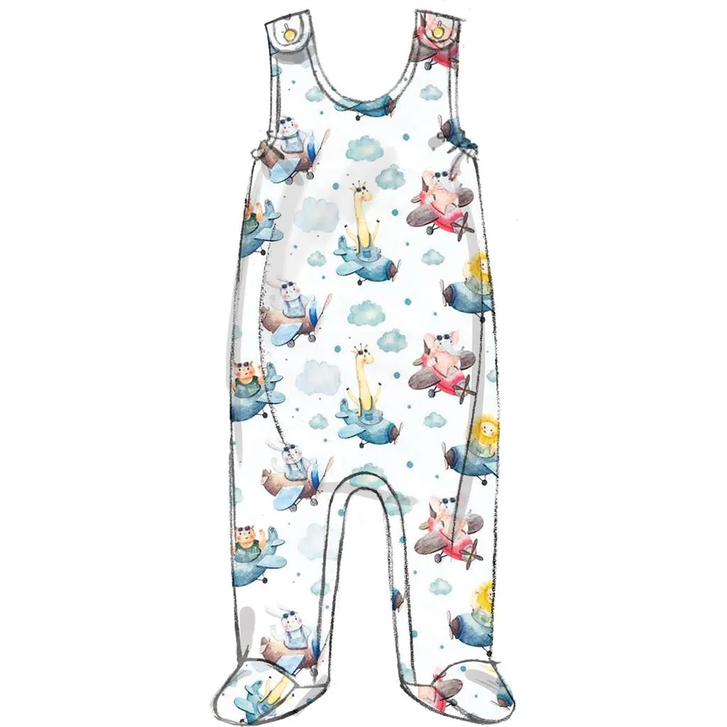 Butterick Pattern B6970 Infants' Jacket, Tops, Dress, Rompers, Diaper Cover and Hat