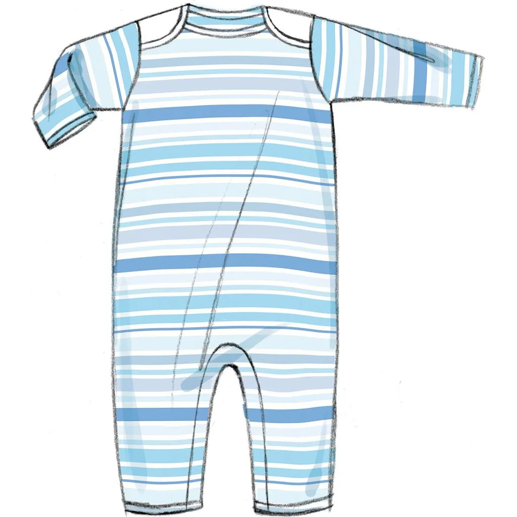 Butterick Pattern B6970 Infants' Jacket, Tops, Dress, Rompers, Diaper Cover and Hat