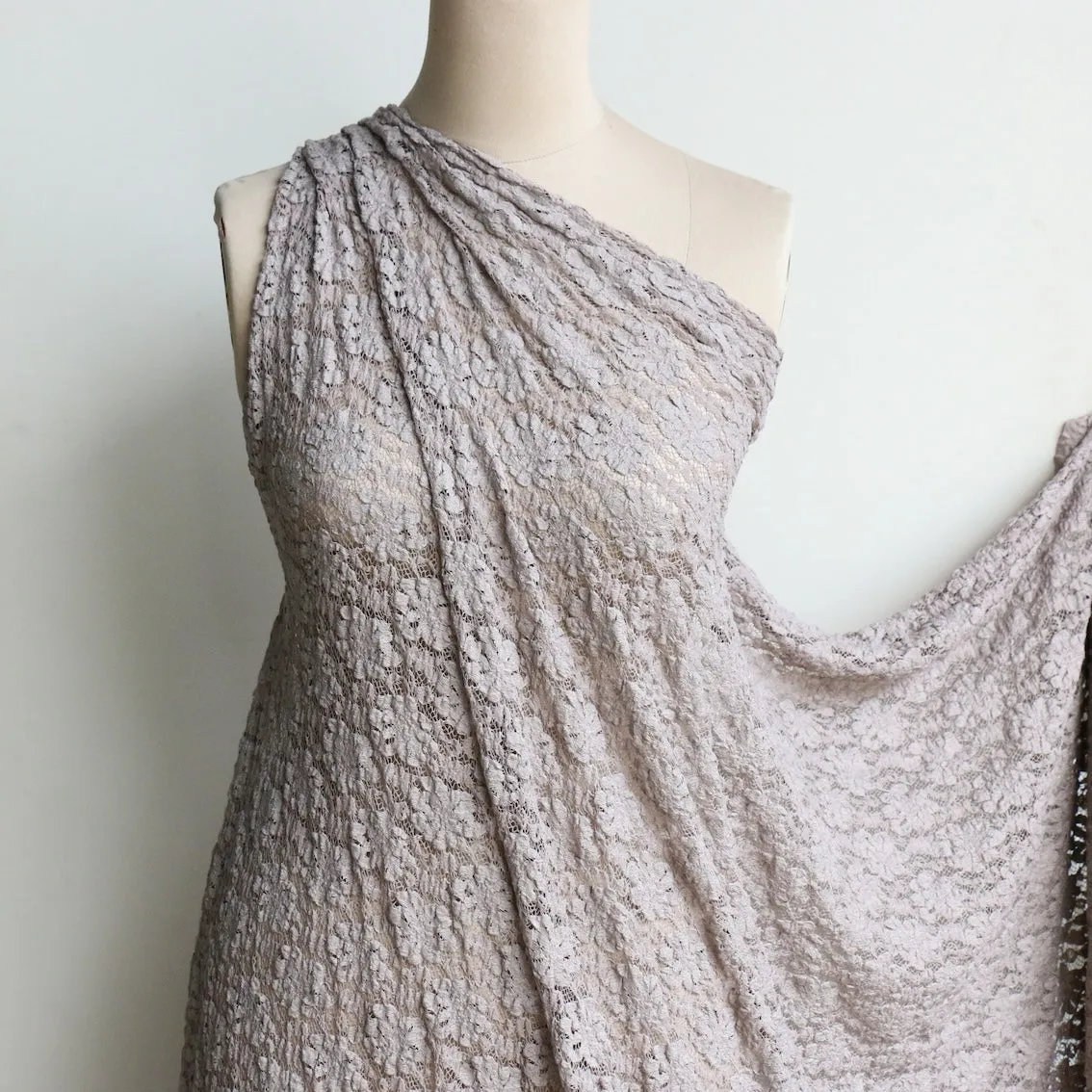 Cafe Au Lait Stretch Lace