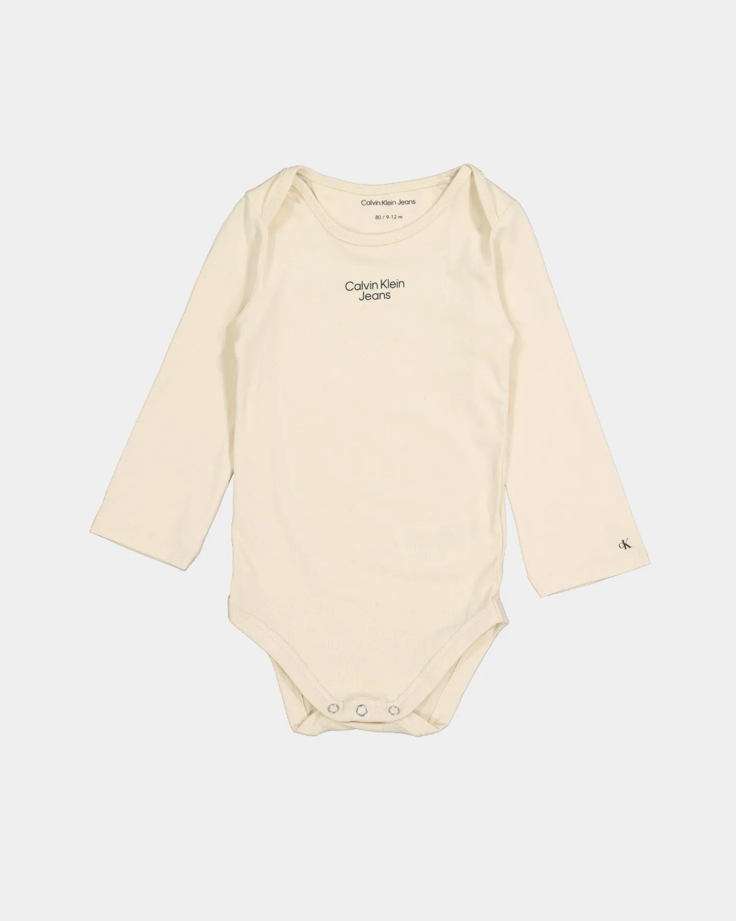 Calvin Klein Infants' Logo Rompers Giftpack 3 Pack Black