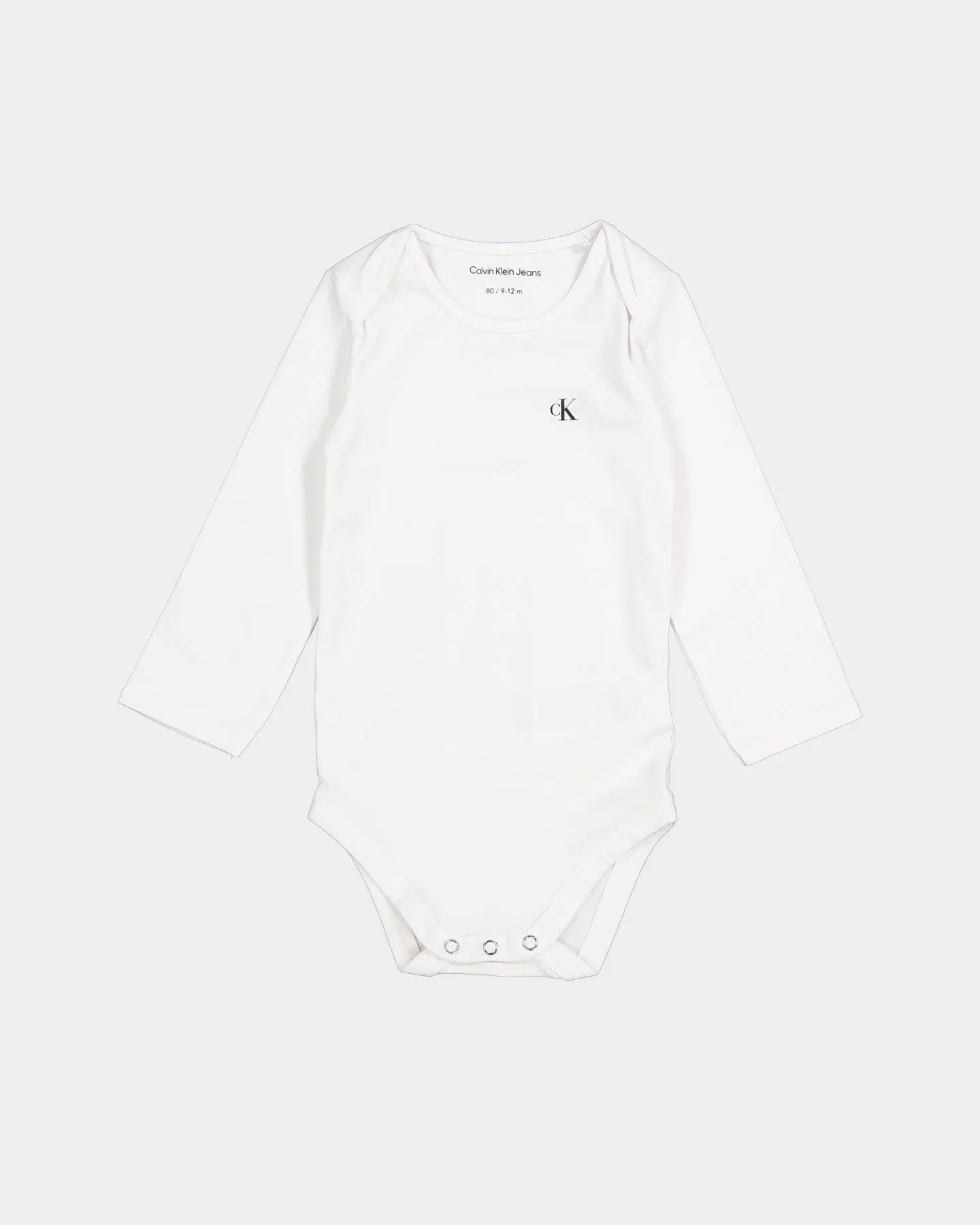 Calvin Klein Infants' Logo Rompers Giftpack 3 Pack Black