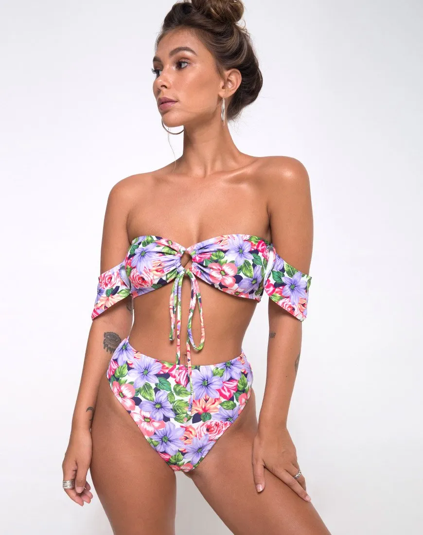 Carmella Bikini Bottom in Spring Fling