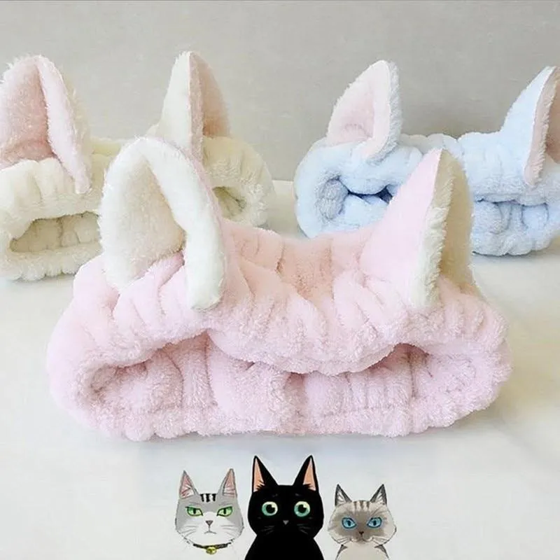 Cat Ears Turban Headbands For Girl’s Hair Bandage Accessories