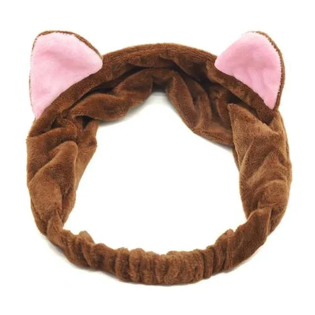 Cat Ears Turban Headbands For Girl’s Hair Bandage Accessories