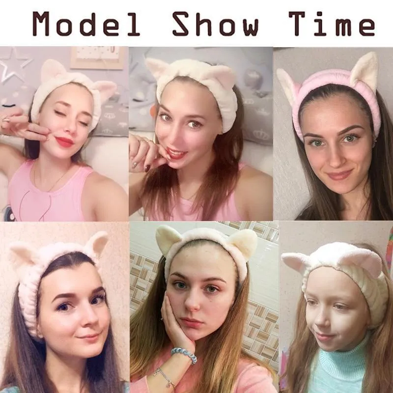 Cat Ears Turban Headbands For Girl’s Hair Bandage Accessories