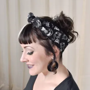 Cat Skeletons Hair Tie