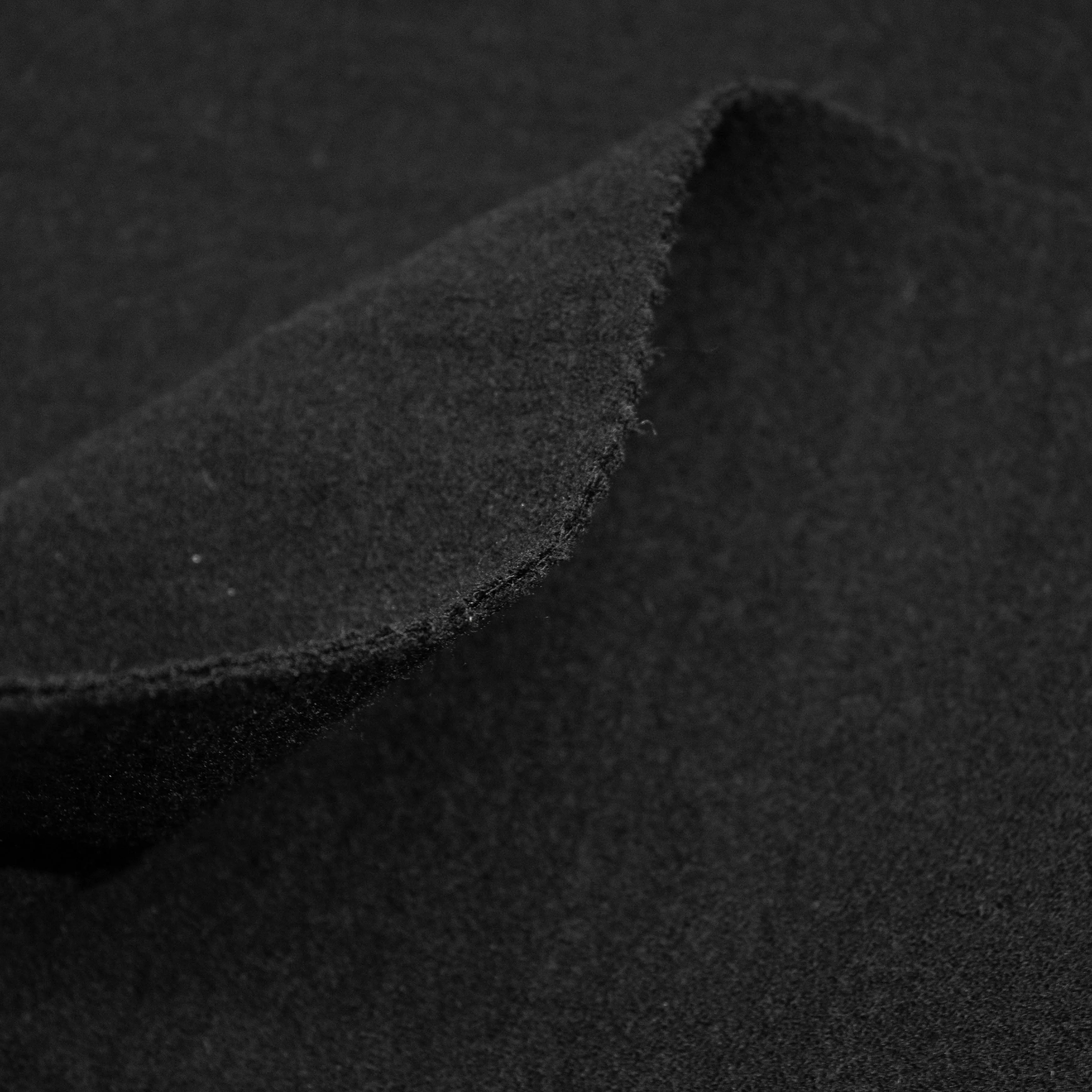 Charlie Black Wool Double Face SHOWROOM SAMPLE 34CM X 60CM