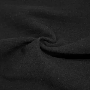 Charlie Black Wool Double Face SHOWROOM SAMPLE 34CM X 60CM
