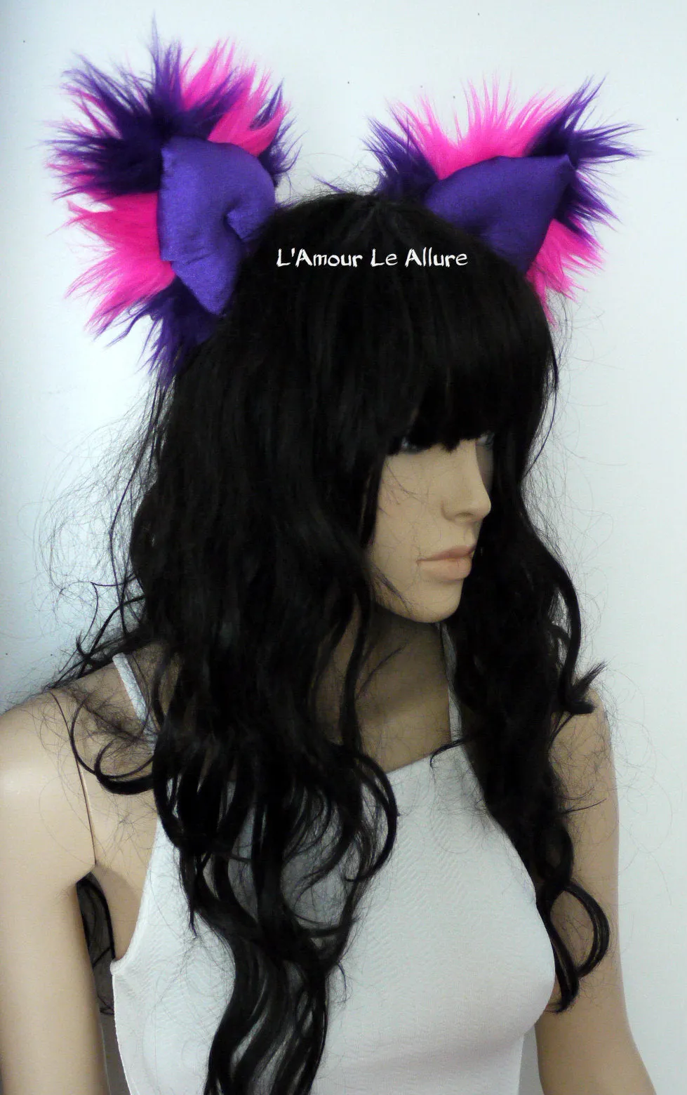 Cheshire Cat Inspired Fur Ears Rave Accessories