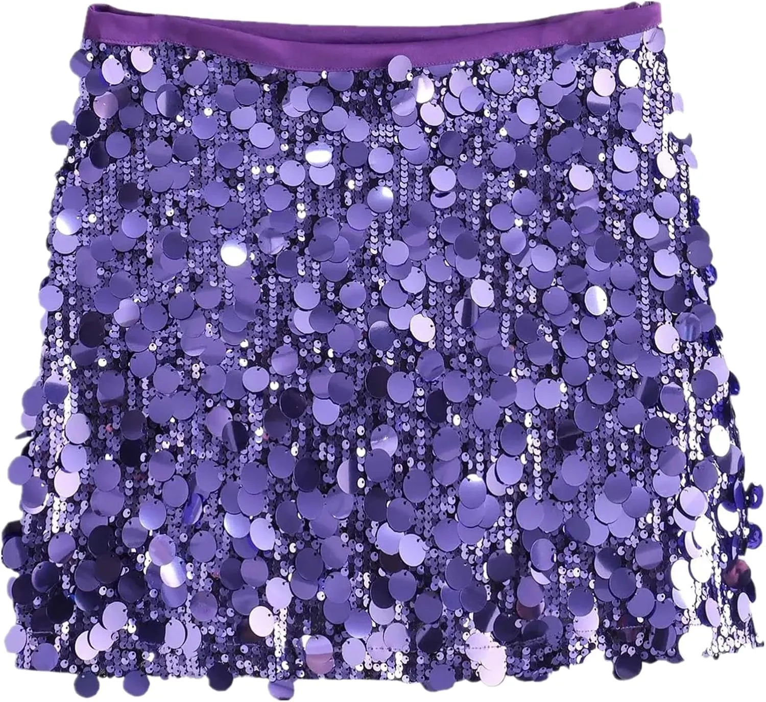 Chic Women's Mini Skirts -Women's Pleated Mini Skirts with Shorts Underneath More for Every Occasion Purple