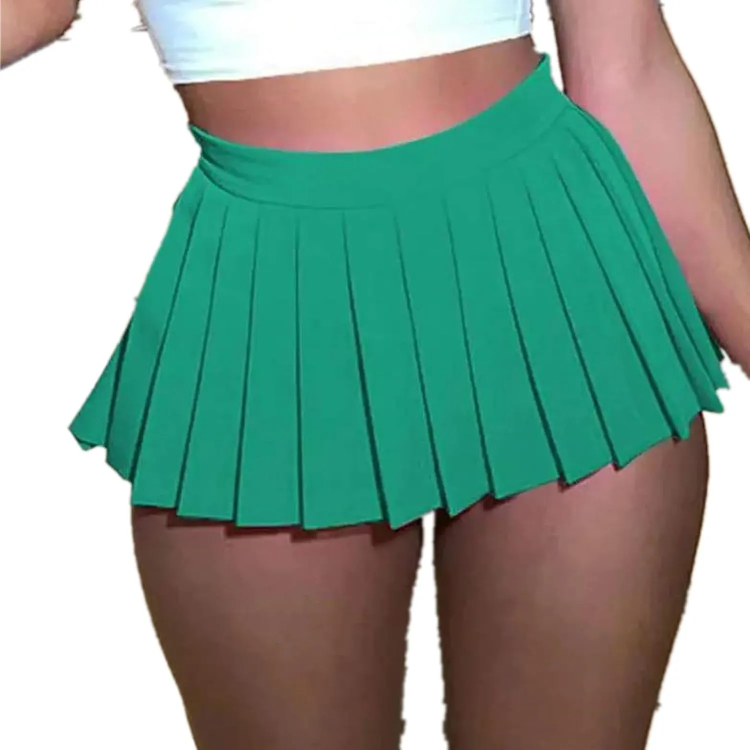 Chic Women's Mini Skirts -Women's Pleated Mini Skirts with Shorts Underneath More for Every Occasion