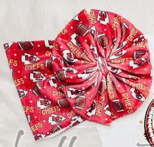 Chiefs Velvet Bow