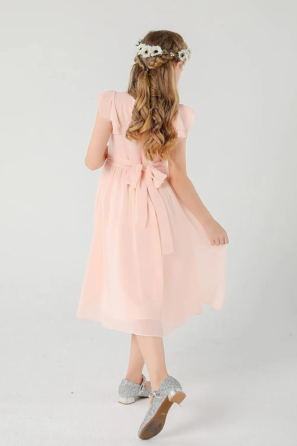 Chiffon Prom Party Dresses Bridesmaid Dress Flower Girl's Dress