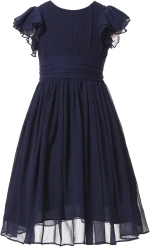 Chiffon Prom Party Dresses Bridesmaid Dress Flower Girl's Dress